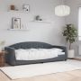 vidaXL Sofa, tamsiai pilkos spalvos, 80x200cm, aksomas