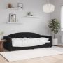 vidaXL Sofa, juodos spalvos, 80x200cm, aksomas