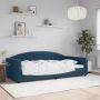 vidaXL Sofa, mėlynos spalvos, 100x200cm, aksomas