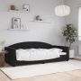 vidaXL Sofa, juodos spalvos, 90x190cm, aksomas
