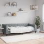 vidaXL Sofa, šviesiai pilkos spalvos, 80x200cm, audinys