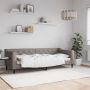 vidaXL Sofa, taupe spalvos, 80x200cm, audinys