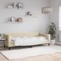 vidaXL Sofa, kreminės spalvos, 80x200cm, audinys