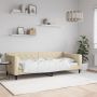 vidaXL Sofa, kreminės spalvos, 90x200cm, audinys