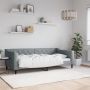 vidaXL Sofa, šviesiai pilkos spalvos, 90x190cm, audinys