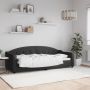 vidaXL Sofa, juodos spalvos, 80x200cm, audinys