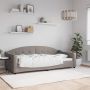 vidaXL Sofa, taupe spalvos, 90x200cm, audinys