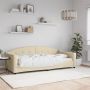 vidaXL Sofa, kreminės spalvos, 90x200cm, audinys