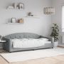 vidaXL Sofa, šviesiai pilkos spalvos, 100x200cm, audinys