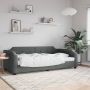 vidaXL Sofa, tamsiai pilkos spalvos, 90x200cm, audinys
