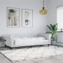 vidaXL Sofa, baltos spalvos, 90x200cm, dirbtinė oda