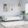 vidaXL Sofa, baltos spalvos, 100x200cm, dirbtinė oda