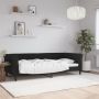 vidaXL Sofa, juodos spalvos, 90x200cm, aksomas