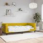 vidaXL Sofa, geltonos spalvos, 90x200cm, aksomas