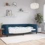vidaXL Sofa, mėlynos spalvos, 100x200cm, aksomas