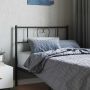 vidaXL Metalinis pakaitinis galvūgalis, juodos spalvos, 100cm