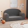 vidaXL Vaikiška dvivietė sofa, antracito spalvos, minkštas pliušas