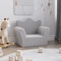 vidaXL Vaikiška sofa, šviesiai pilkos spalvos, minkštas pliušas