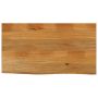 vidaXL Stalviršis, 100x60x2,5cm, mango masyvas, su gyvu kraštu