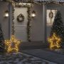 vidaXL Kalėdinė šviečianti dekoracija žvaigždė, 115LED, 85cm