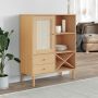 vidaXL Komoda SENJA, ruda, 90x40x112cmcm, pušies masyvas