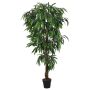 vidaXL Dirbtinis mango medis, žalios spalvos, 120 cm, 450 lapų