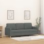 vidaXL Trivietė sofa, tamsiai pilkos spalvos, 180cm, audinys