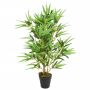 vidaXL Dirbtinis bambukas, žalios spalvos, 80cm, 368 lapai