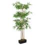 vidaXL Dirbtinis bambukas, žalios spalvos, 180cm, 1216 lapų