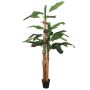 vidaXL Dirbtinis bananmedis, žalios spalvos, 180cm, 19 lapai