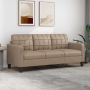 vidaXL Trivietė sofa, kapučino spalvos, 180cm, dirbtinė oda