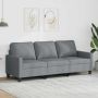 vidaXL Trivietė sofa, šviesiai pilkos spalvos, 180cm, audinys