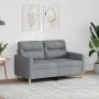vidaXL Dvivietė sofa, šviesiai pilkos spalvos, 120cm, audinys