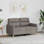 vidaXL Dvivietė sofa, taupe spalvos, 120cm, audinys