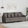 vidaXL Trivietė sofa, taupe spalvos, 180cm, audinys