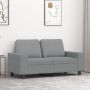 vidaXL Dvivietė sofa, šviesiai pilkos spalvos, 120cm, audinys