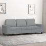 vidaXL Trivietė sofa, šviesiai pilkos spalvos, 180cm, audinys