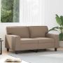 vidaXL Dvivietė sofa, kapučino spalvos, 120cm, dirbtinė oda