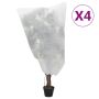 vidaXL Uždangalai augalams su virvutėmis, 4vnt., 0,8x1m, 70g/m²