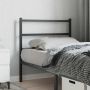 vidaXL Metalinis pakaitinis galvūgalis, juodos spalvos, 90cm