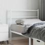 vidaXL Metalinis pakaitinis galvūgalis, baltos spalvos, 100cm