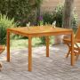 vidaXL Sodo valgomojo stalas, 110x110x75cm, akacijos medienos masyvas