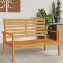 vidaXL Sodo sofa-suoliukas, 120cm, akacijos medienos masyvas