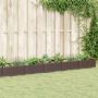 vidaXL Sodo lovelis su kuoliukais, rudas, 362,5x42,5x28,5cm, PP