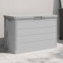 vidaXL Lauko dėžė pagalvėlėms, pilka, 77,5x44,5x53cm, PP