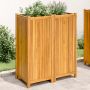 vidaXL Sodo lovelis su įdėklu, 84x42x100cm, akacijos medienos masyvas