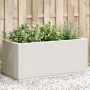 vidaXL Sodo lovelis, baltos spalvos, 80x36x35cm, PP