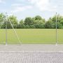 vidaXL Tvorelės stulpas Sidabro 10 x 1,5 m (50 mm tinklas) Plienas