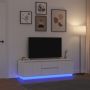 vidaXL TV spintelė su LED lemputėmis, baltos spalvos, 160,5x41x50 cm