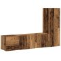 vidaXL Sieninis televizoriaus spintelės komplektas, 3 dalių